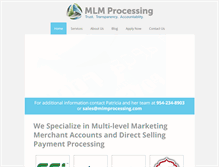 Tablet Screenshot of mlmprocessing.com
